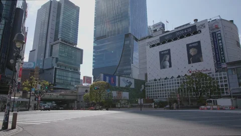 First weekend after emergency declaration of Tokyo Covid-19 Vídeo Stock 128166684