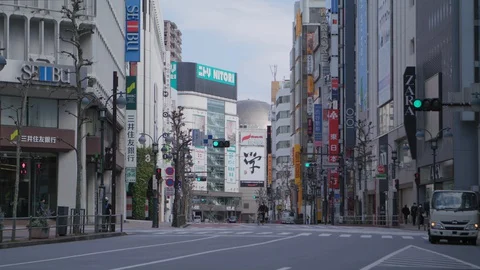 First weekend after emergency declaration of Tokyo Covid-19 Stock Footage 128176455