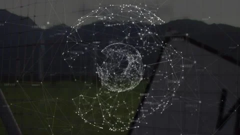 First white node cluster appearing, forming core and shell, expanding, centering Stock Footage 333485388