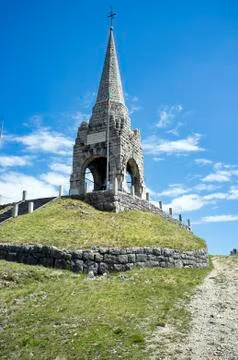First World War memorial of Mount Cimone Stock Photos