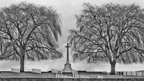 First World War timelapse :  british war cemetery Stock Footage 89804122