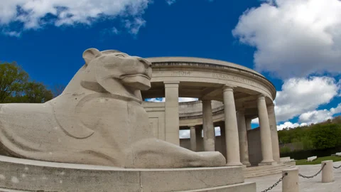 First World War timelapse: Ploegsteert Memorial Stock Footage 89803051