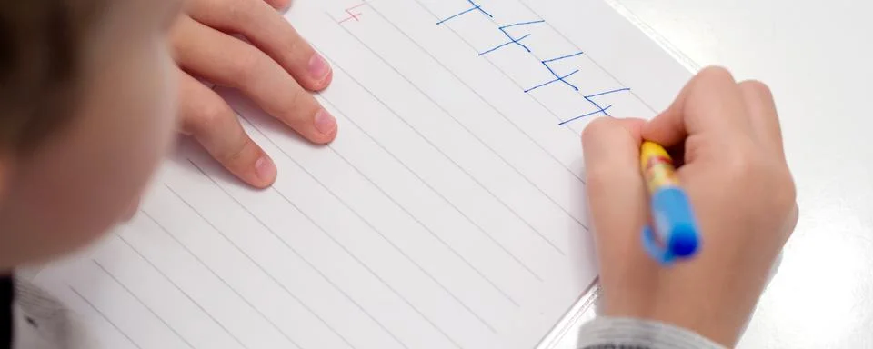 First year in elementary school Stock Photos