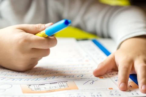 First year in elementary school Stock Photos