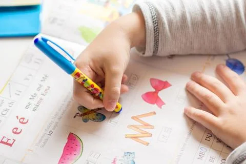 First year in elementary school Stock Photos