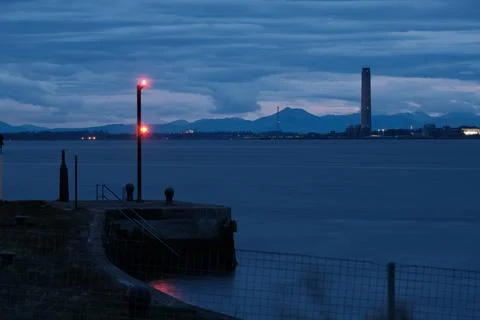 Firth of Forth waterfront in the area of Boness Stock Photos