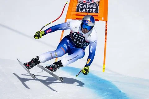 FIS Alpine Ski World Cup, Crans Montana, Switzerland - 21 Feb 2025 Stock Photos
