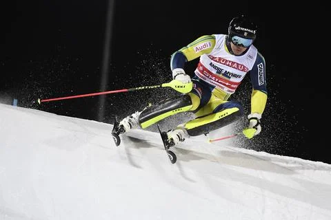 FIS Alpine Skiing World Cup parallel slalom in Stockholm, Sweden - 30 Jan 2018 Stockfoto's
