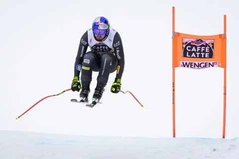 FIS Alpine Skiing World Cup in Wengen, Switzerland - 14 Jan 2023 Stock Photos