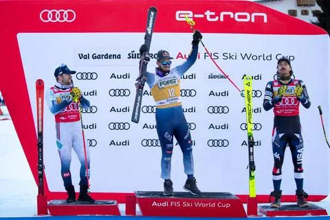 FIS Alpine Skiing World Cup in Val Gardena, Italy - 16 Dec 2023 Stock Photos