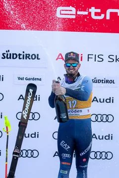 FIS Alpine Skiing World Cup in Val Gardena, Italy - 16 Dec 2023 Stock Photos