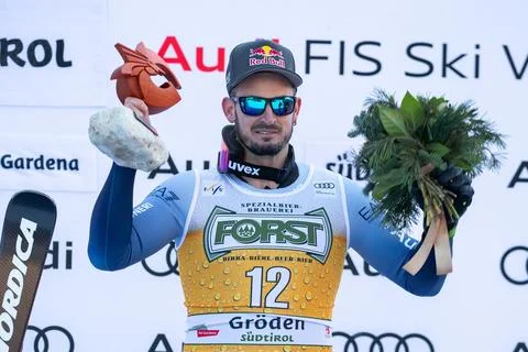 FIS Alpine Skiing World Cup in Val Gardena, Italy - 16 Dec 2023 Stock Photos