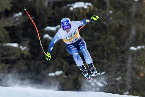 FIS Alpine Skiing World Cup in Val Gardena, Italy - 16 Dec 2023 Stock Photos