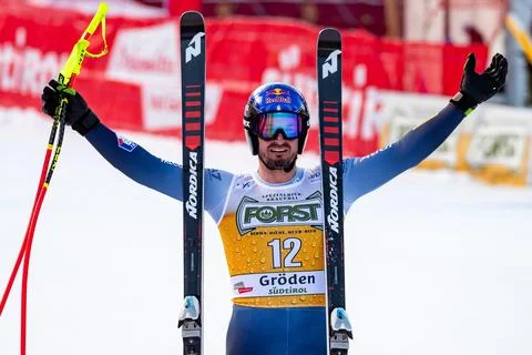 FIS Alpine Skiing World Cup in Val Gardena, Italy - 16 Dec 2023 Foto stock