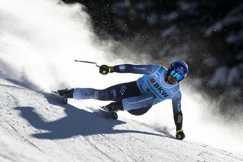 FIS Alpine Skiing World Cup in Wengen, Switzerland - 12 Jan 2024 Stock Photos