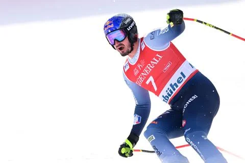 FIS Alpine Skiing World Cup in Kitzbuehel, Austria - 19 Jan 2024 Stock Photos
