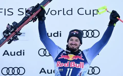FIS Alpine Skiing World Cup in Kitzbuehel, Austria - 20 Jan 2024 Stock Photos