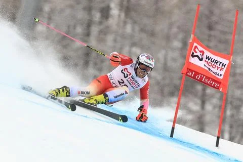 FIS Alpine Skiing World Cup in Val d'Isere, Paris, France - 14 Dec 2024 Foto stock