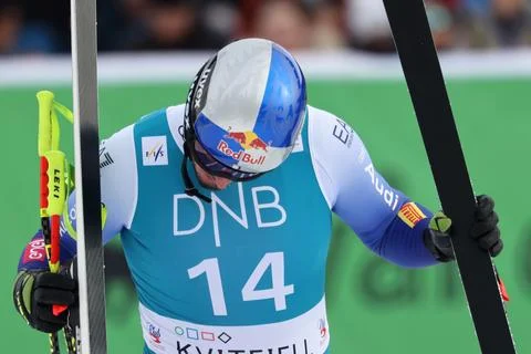 FIS Alpine Skiing World Cup in Kvitfjell, Norway - 08 Mar 2025 Foto stock