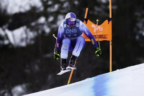 FIS Alpine Skiing World Cup in Kvitfjell, Norway - 08 Mar 2025 Foto stock