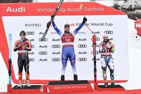 FIS Alpine Skiing World Cup in Kvitfjell, Norway - 09 Mar 2025 Foto stock