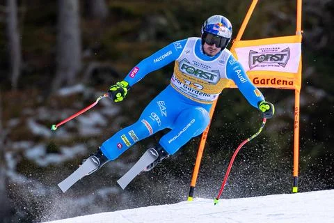 FIS Alpine Skiing World Cup in Val Gardena, Italy - 20 Dec 2025 Stock Photos
