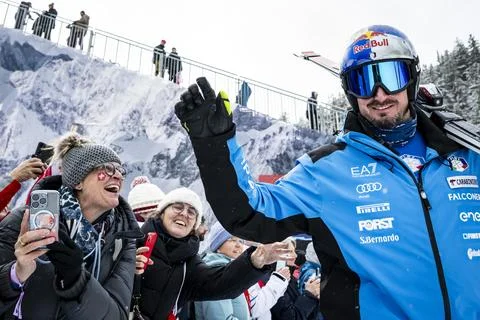 FIS Alpine Skiing World Cup in Crans Montana, Switzerland - 30 Jan 2026 Stock Photos