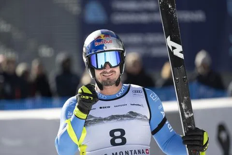 FIS Alpine Skiing World Cup in Crans Montana, Switzerland - 01 Feb 2026 Stock Photos