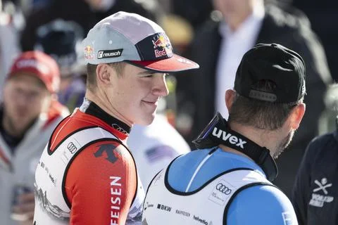 FIS Alpine Skiing World Cup in Crans Montana, Switzerland - 01 Feb 2026 Stock Photos
