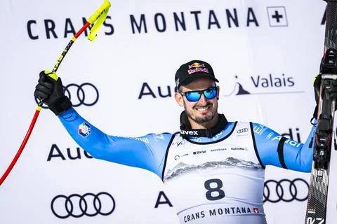 FIS Alpine Skiing World Cup in Crans Montana, Switzerland - 01 Feb 2026 Stock Photos