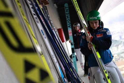 FIS Ski Jumping World Cup - Four Hills Tournament, Innsbruck, Austria - 03 Jan 2 Stock Photos