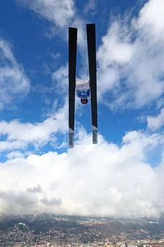 FIS Ski Jumping World Cup - Four Hills Tournament, Innsbruck, Austria - 03 Jan 2 Stock Photos