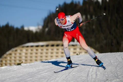  FIS Tour de Ski, 4. Etappe, Davos (SUI), 03.01.2024 Roman Schaad (SUI), F... Stock Photos