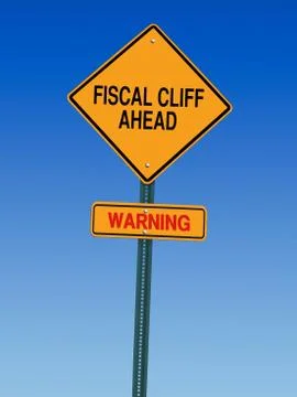 Fiscal cliff ahead Foto stock