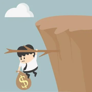 Fiscal cliff Stock-Illustration
