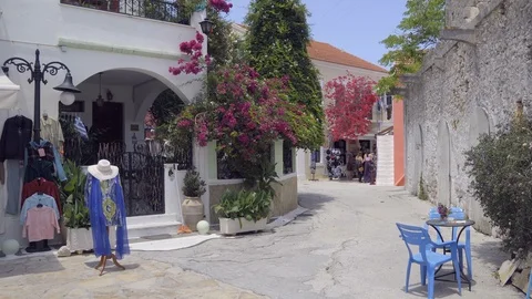Fiscardo Shops. 4K Stock Footage 106341211
