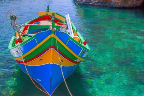 Fischerboot Malta Foto stock