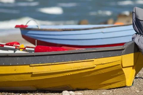 Fischerboote in Klitmoeller Stock Photos