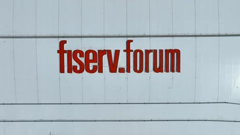 Fiserv.forum Logo On Top Of Convention E 