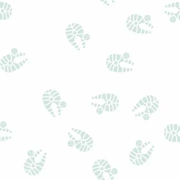Fish allergy glyph vector seamless pattern flat Stock Illustration