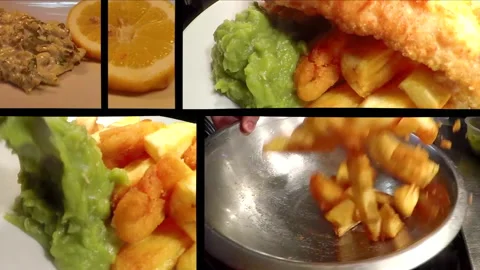 Fish and Chips Stock Footage 146515024