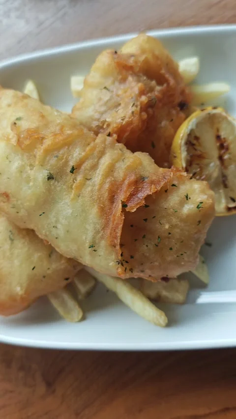 Fish and chips Stock Footage 339077642