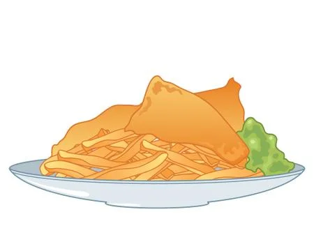 Fish and chips Stockillustratie