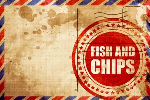 Fish and chips Stock Illustration