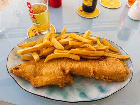 Fish and Chips Meal Stock Photos
