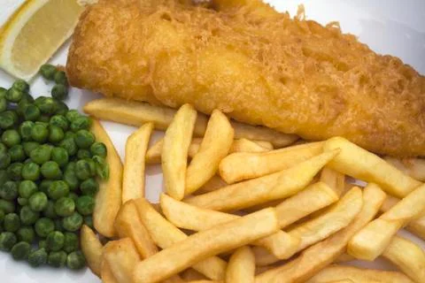 Fish and chips Stock Photos