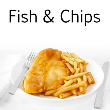 Fish and chips Stock Photos