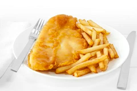 Fish and chips Stock Photos