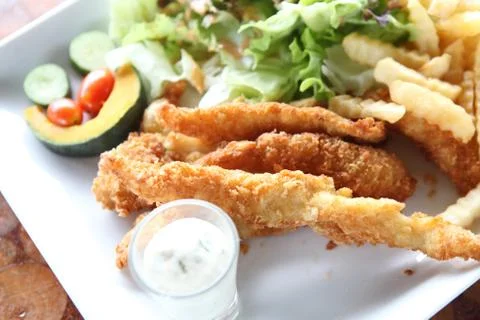 Fish and chips Stock Photos