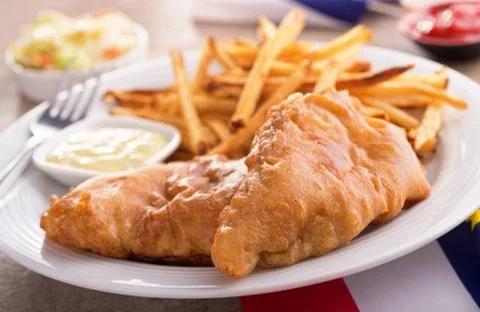 Fish and chips Foto stock